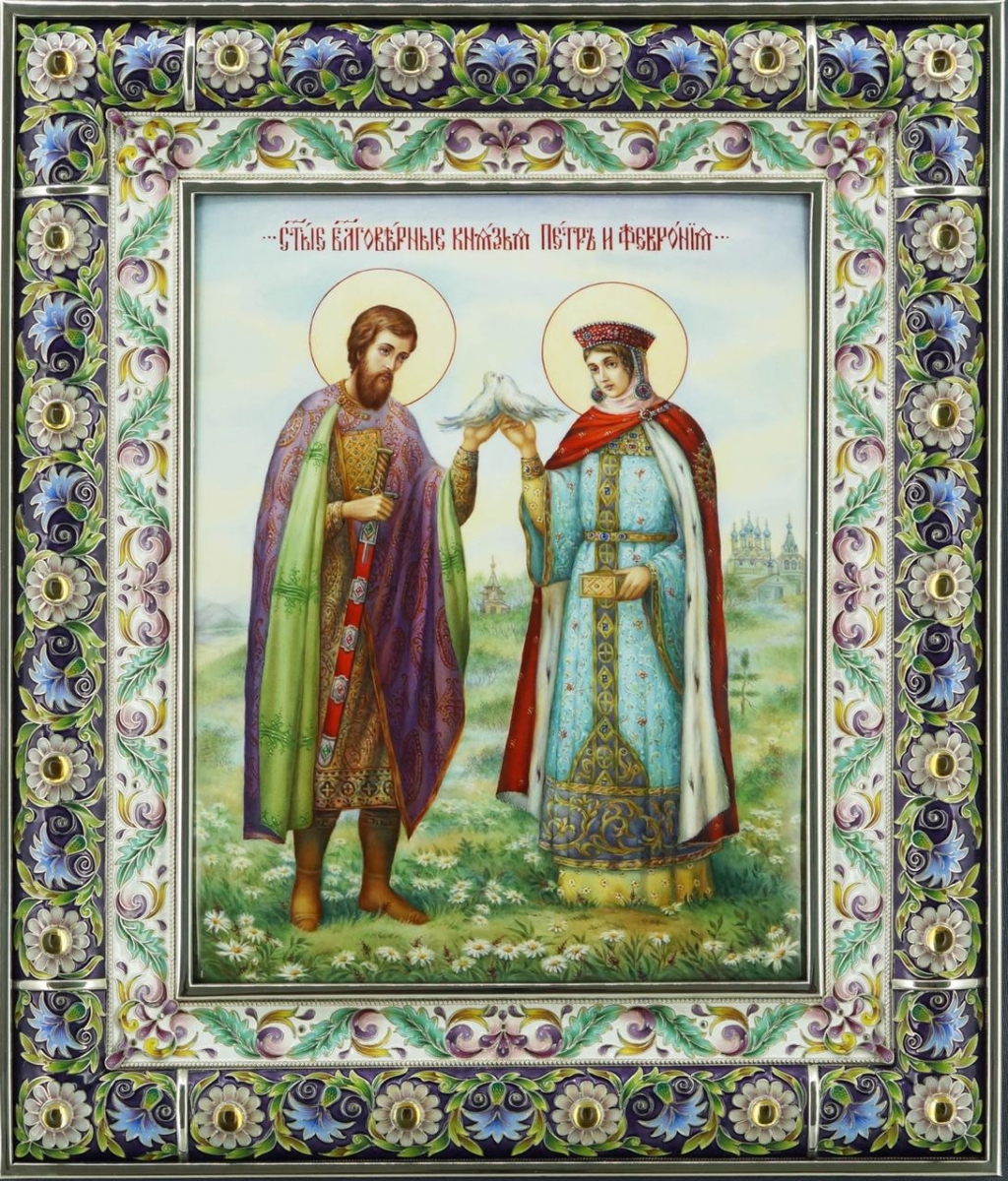 Икона "Св. Петр и Феврония" - Царские Подарки